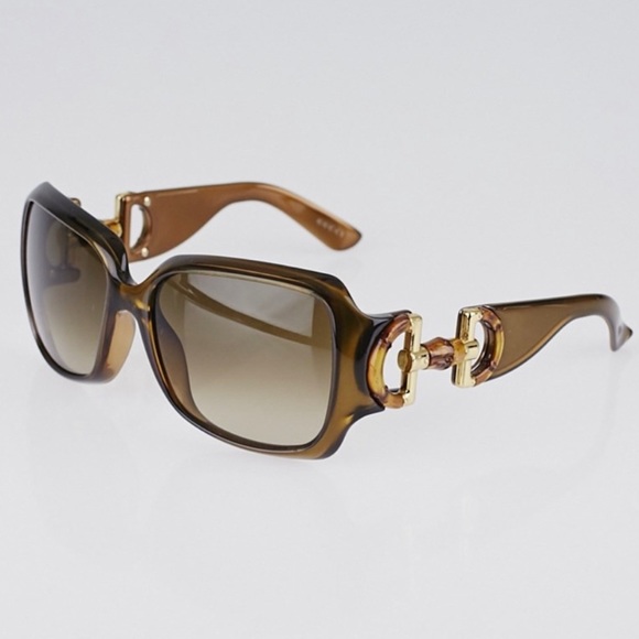 Gucci Horsebit Bamboo Sunglasses